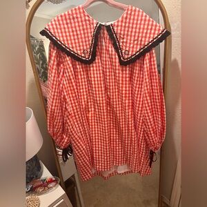 Dressed in LALA Red Gingham Dress